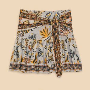 Farm Rio Mini Skirt in Silver/Gold